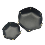 coasters cuir pliables multi usages modernes rose pâle rouge noir vert gris orange dorés