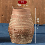 vase chinois céramique rayures ethniques fleurs artificielles vert bleu marron gris salon decoration