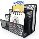 organisateur métal noir maille moderne enveloppes cartes postales carnets
