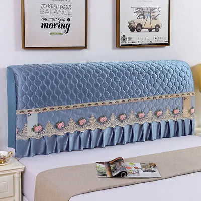 Couvre-tête de lit matelassé tout enveloppant en couleur blanche