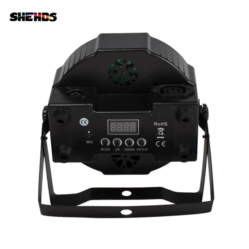 projecteur led scene dj rgbwa uv dmx512 effet lumiere couleur fixe noir moderne