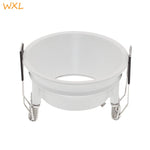 ampoule led spot blanc moderne clips métalliques câble opacité rond lisse downlight encastré gu10
