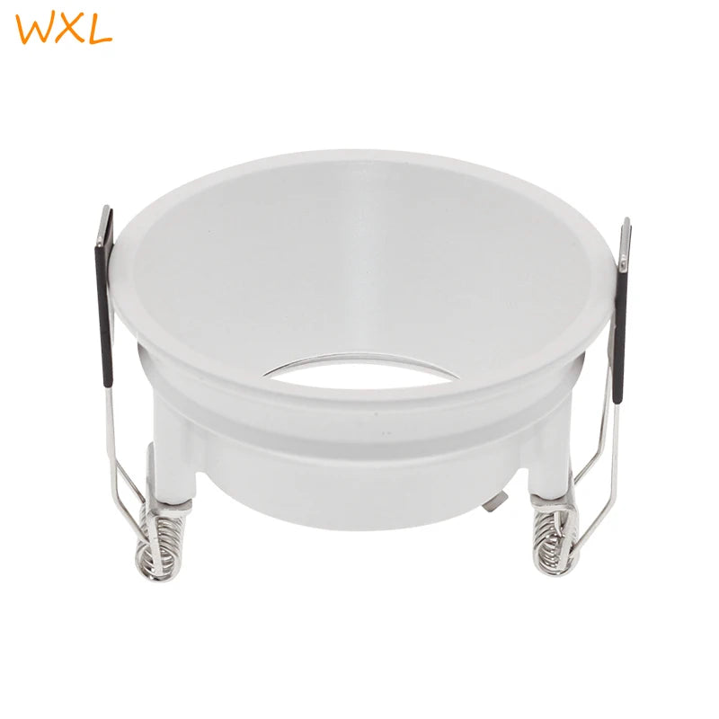 ampoule led spot blanc moderne clips métalliques câble opacité rond lisse downlight encastré gu10