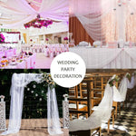 tulle violet polyester voile mariage ruban décoratif bricolage artisanat classique transparent 1.6x18m