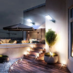 lampe solaire extérieure sensorielle noire moderne ip65 modes auto étanche sécurité