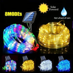 guirlande lumineuse solaire multicolore moderne modes d'éclairage led auto adhesiveextérieurintérieur