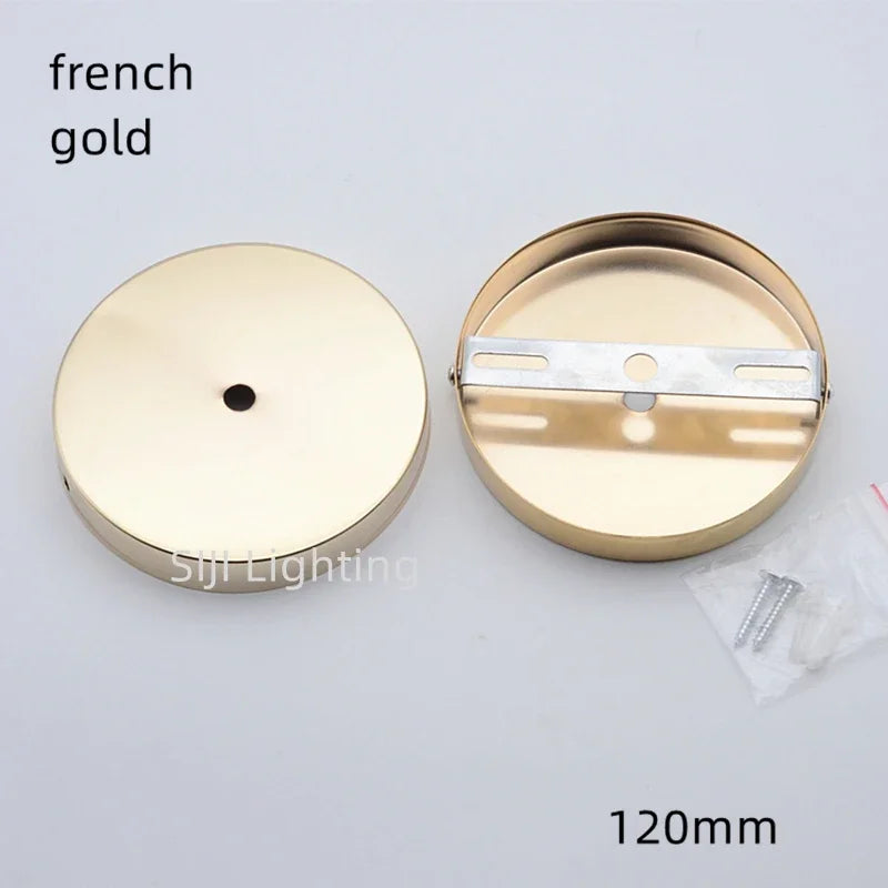 disque suspension lampe métal fer moderne blanc chrome rouge bronze pearl black gold bronze