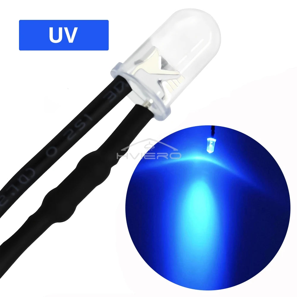 diodes led rondes transparentes 10 pièces 17.5mm 12v blanc chaud rouge vert bleu moderne