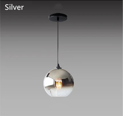 Suspension lumineuse moderne argent brillante 25cm 90260V étude chambre
