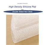 tapis cuisson vapeur silicone blanc maille fine résistant chaleur utilisable cuisine pâtisserie 30cm