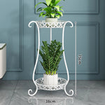 étagères métal or noir blanc plantes intérieur classique moderne autoinstallation multifonctionnels pots