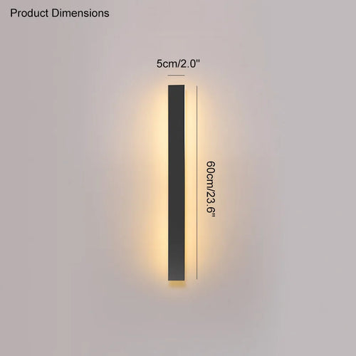 applique murale led noire moderne extérieure étanche jardin terrasse balcon éclairage extérieur maison