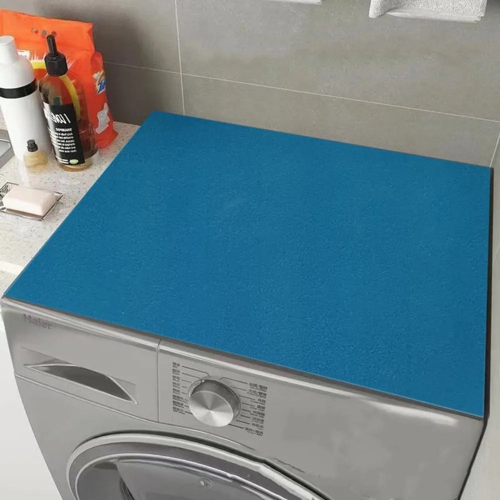 protège lave linge adhésif motif floral moderne gris noir beige vert bleu