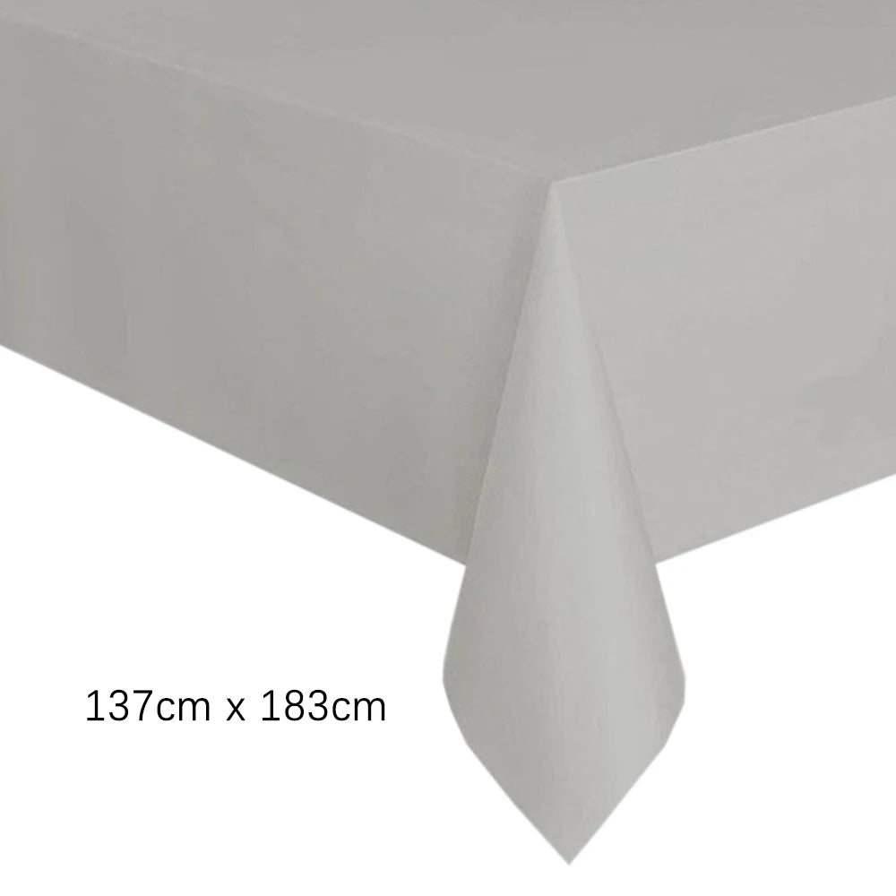 serviette table jetable rectangulaire unie mariage anniversaire fête décoration table plastique moderne