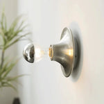 lampes murales industrielles vintage rouge gris jaune argent ampoule filament éclairage mur opaque transparent