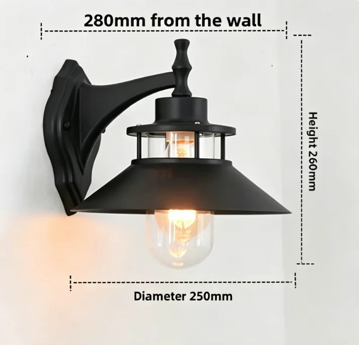 éclairage extérieur applique murale industrielle maritime led étanche abatjour opaque