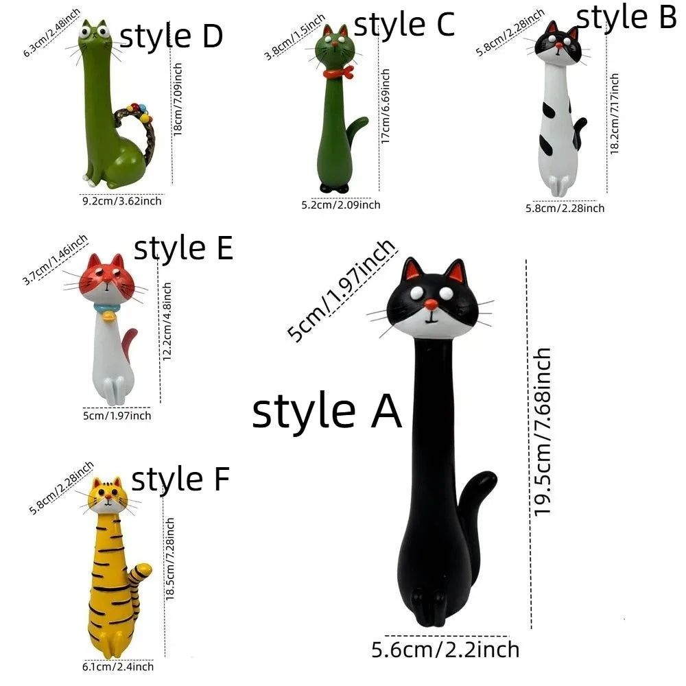 vases forme chat résine noire verte blanche jaune tigré moderne motifs chat