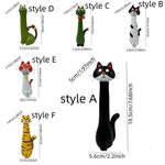 vases forme chat résine noire verte blanche jaune tigré moderne motifs chat