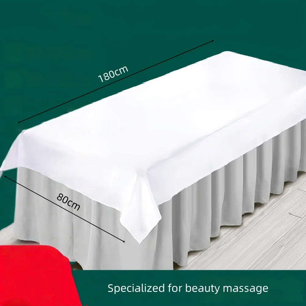 serviettes jetables blancs non tissées perforées utilitaires pack 20 pièces 180cm 80cm spa beauté