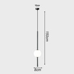 suspension luminaire moderne sphères translucides métal noir or chambre salon intérieur maison