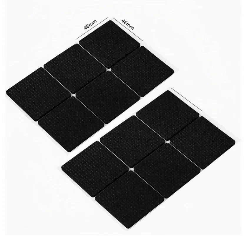 protections pieds meubles antidérapantes autocollantes texturées noir utilitaires adhésif rondes carrées rectangulaires fleurées