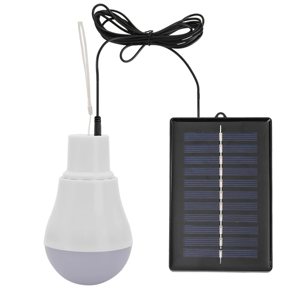 lampe solaire portable blanc noir mat moderne compact cordon suspendu panneau solaire led