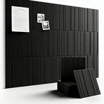 panneaux décoratifs feutre rayures verticales moderne adhésif 30cm 30cm 12 pièces