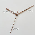 horloge murale aiguille bois moderne marron clair minimaliste quartz remplacement aiguilles montre