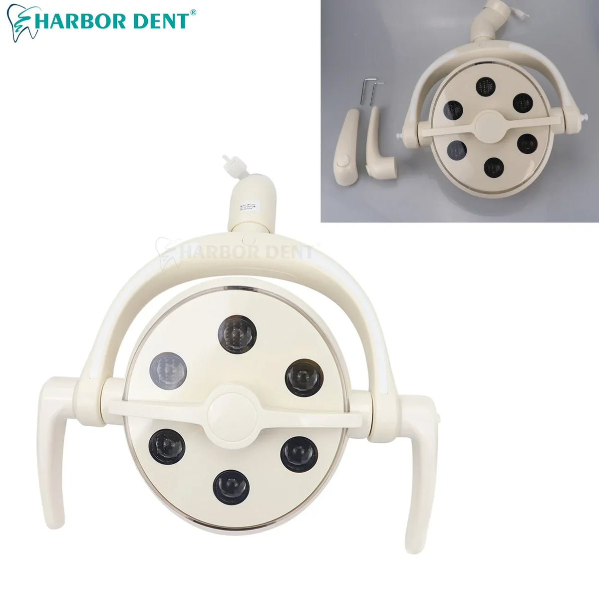 lampe dentaire led sans ombre blanc moderne interrupteur capteur infrarouge