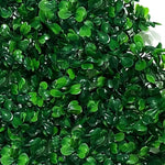 décoration murale moderne plante artificielle vert feuilles rondes herbe plastique extérieur intérieur accrochable haute