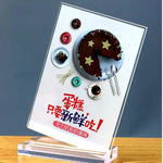 cadre photo acrylique transparent clips moderne support panneau publicitaire base vertical horizontal