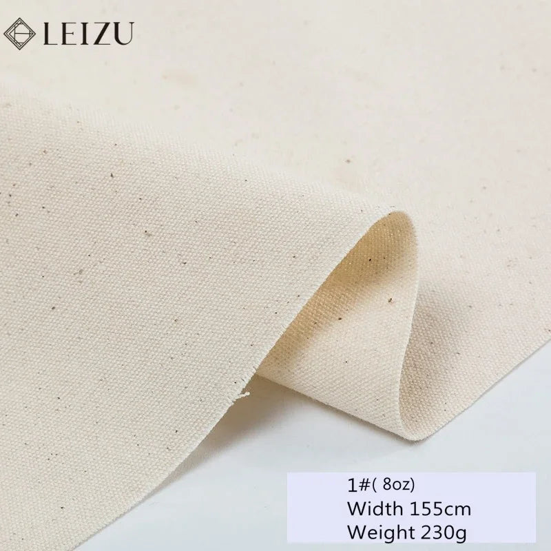 toile coton beige clair résistante 137 157cm classique tissage dense matériaux bricolage