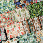 tissu coton imprimé floral vintage motifs champêtres opaques bricolage popeline 145cm DIY