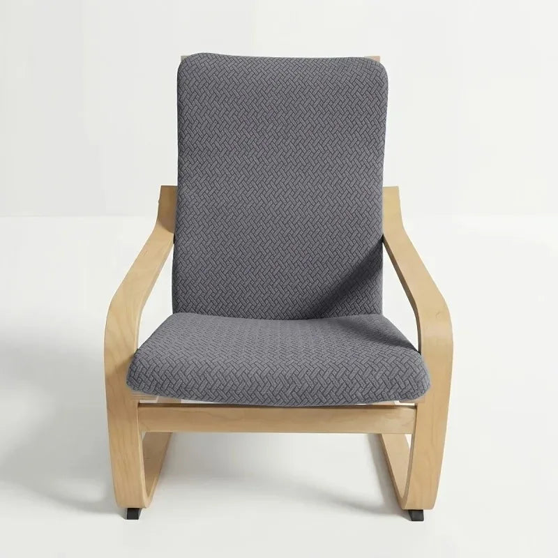 couvre chaise gris moderne tissu motifs géométriques élastique polyester accueil one size