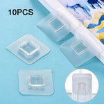 support fixation carte adhésif transparent moderne 7cm 7cm 10pcs fonctionnel