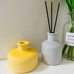 vases silicone rayés blanc gris jaune rose pâle moderne minimaliste