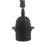 support lampe interrupteur 303 e27 câble 1.8m moderne vis blanc noir