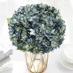 bouquet artificiel hortensia soie blanc vert marron rose beige vases transparents classique moderneintérieurDecorationFleursArtificielles