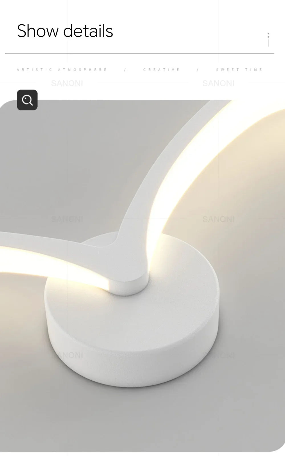 applique murale moderne oiseau blanc marron lumiere led fixation murale minimaliste deco chambre salon