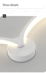applique murale moderne oiseau blanc marron lumiere led fixation murale minimaliste deco chambre salon