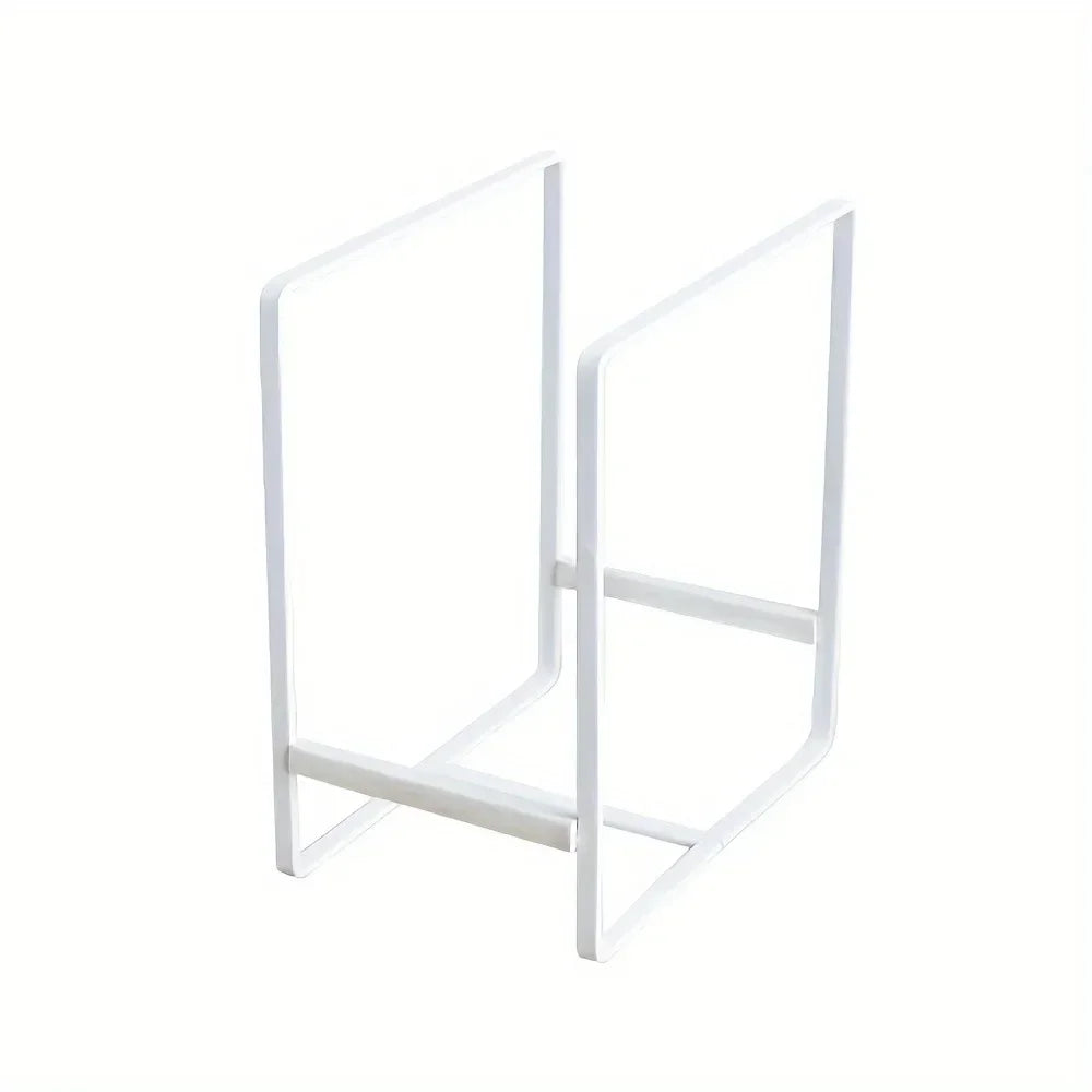 support assiettes noir blanc moderne minimaliste cuisine rangement vertical horizontal ustensiles