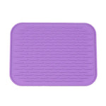 protège plat silicone moderne turquois jaune violet rose vert bleu noir texturé utilitaire cuisine