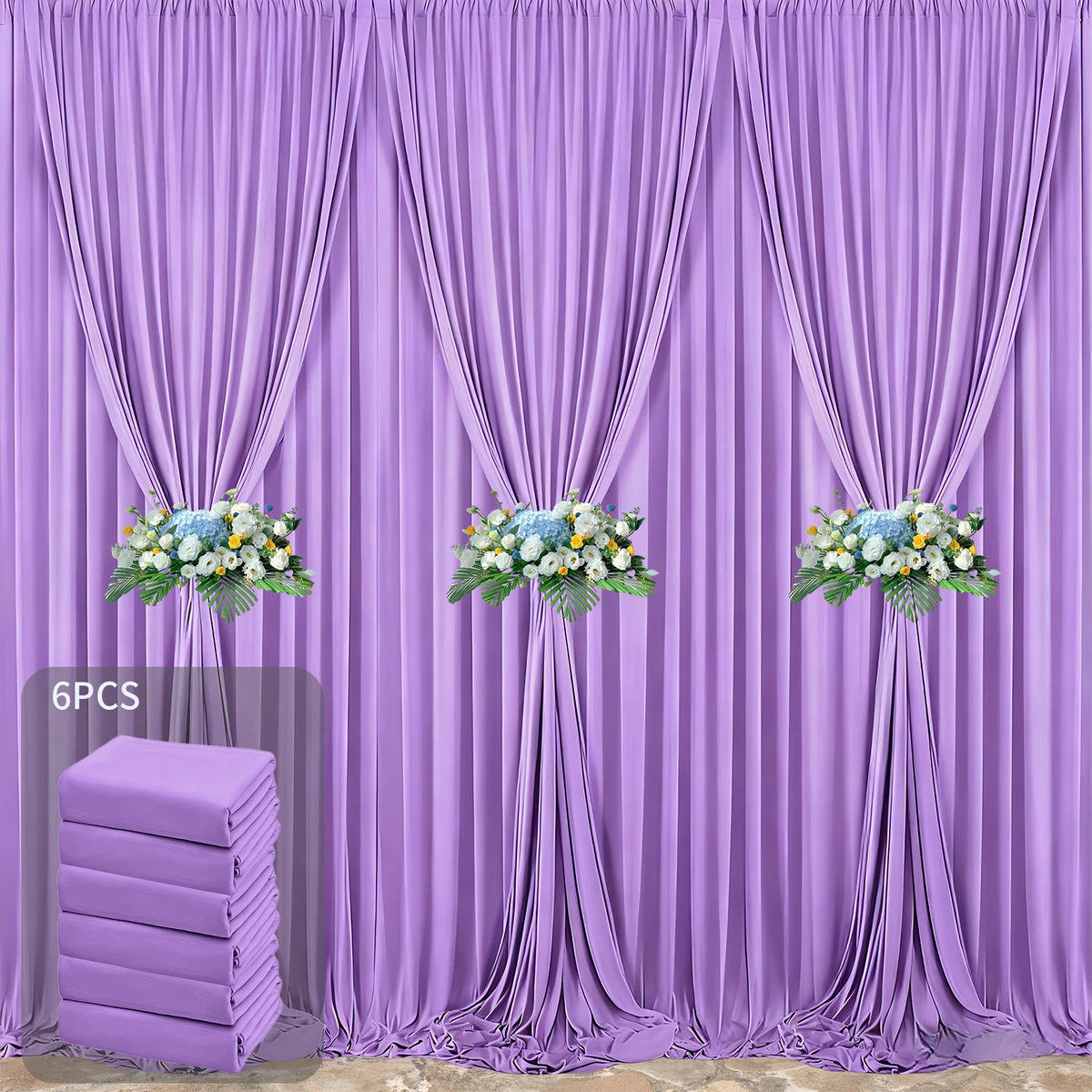 rideau fond scène blanc rose rouge moderne panneaux poignées 5ft 10ft opaques