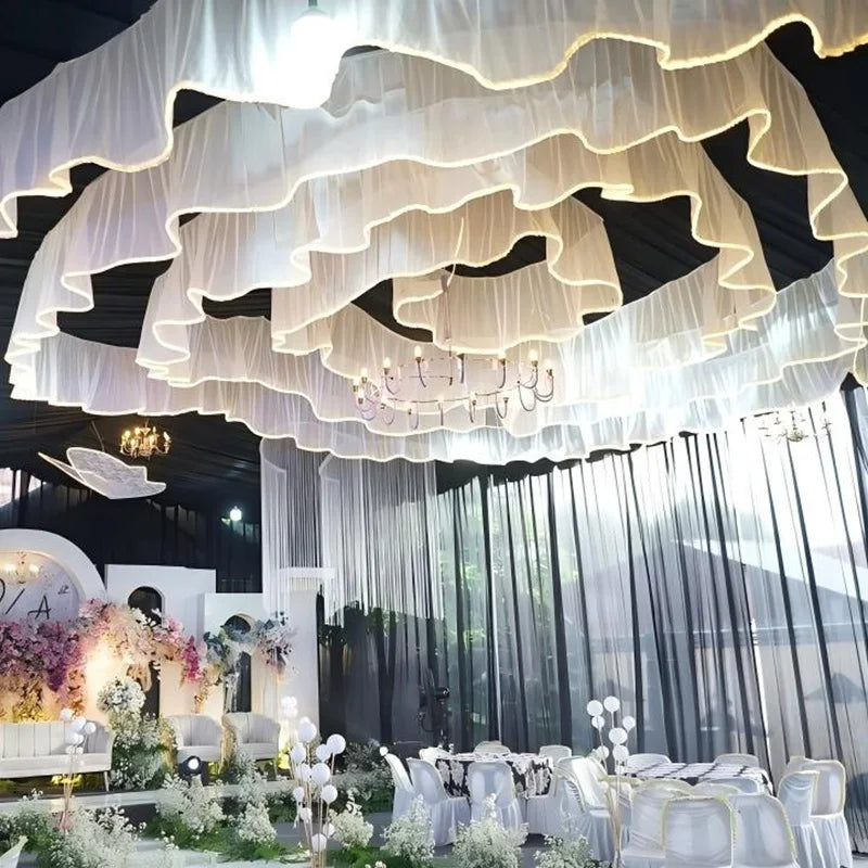 Guirlande lumineuse LED bleu pour plafond 20m