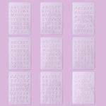 moule décoration gâteau alphabet numérique transparent lettres chiffres ponctuation respectueux environnement