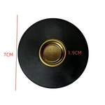 bougie noire moderne brillante sans support antidérapant 7cm diamètre 1.9cm profondeur