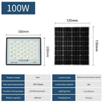 lampe solaire extérieure moderne panneau solaire 500w ip67 led noir blanc bleu