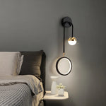 lampe murale moderne noir or blanc minimaliste éclairage cuisine chambre coucher salle manger entrée