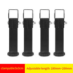 supports pied lit métal fer noir vis serrage industriel meubles réglables hauteur ajustable fond