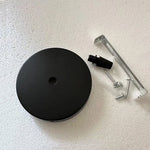 boutons ronds noirs blancs bois dorés argentés classique fixations bricolageintérieur décoration éclairage